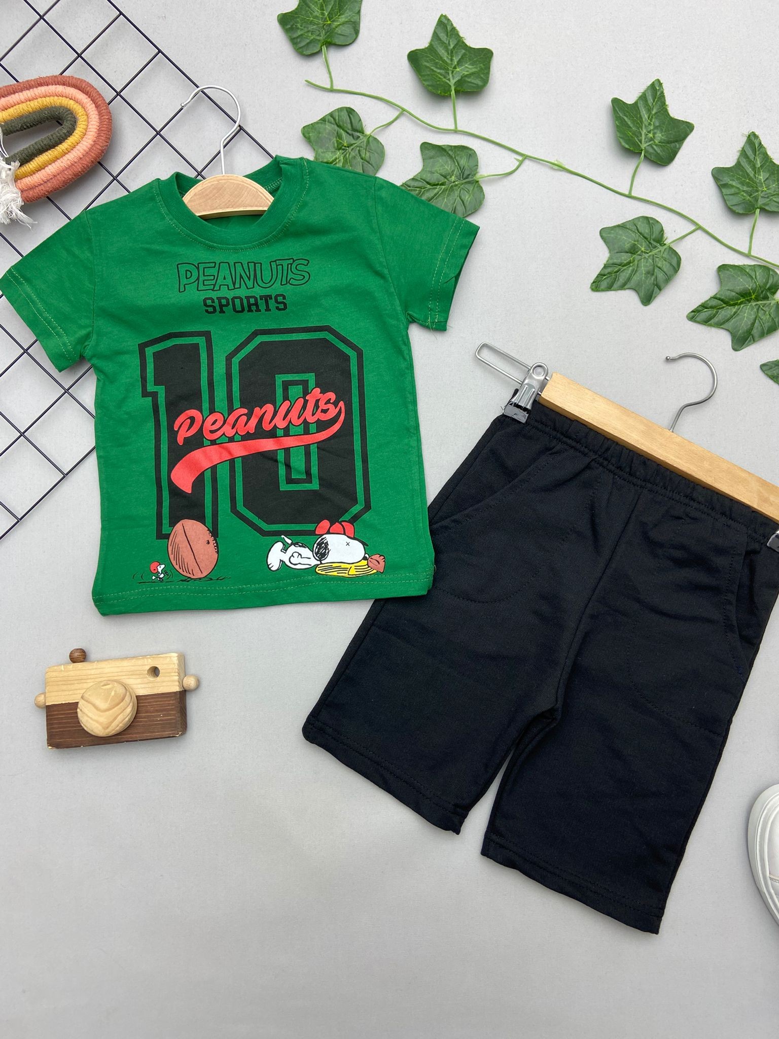 PEANUTS YAZILI ERKEK COCUK TAKIM