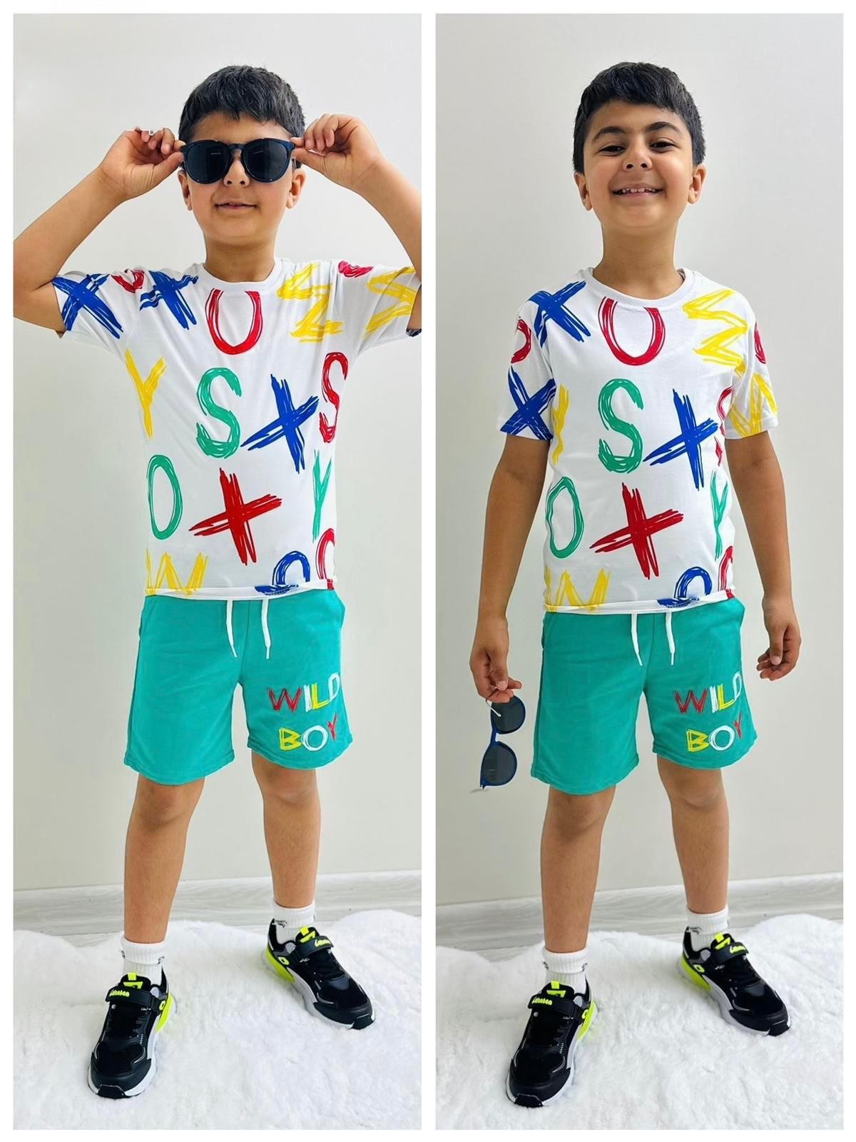 WILD BOY YAZILI ERKEK ÇOCUK TAKIM