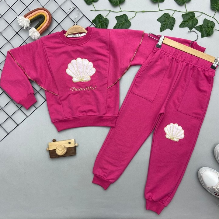 BEAUTIFUL YAZILI KIZ ÇOCUK TAKIMMMV