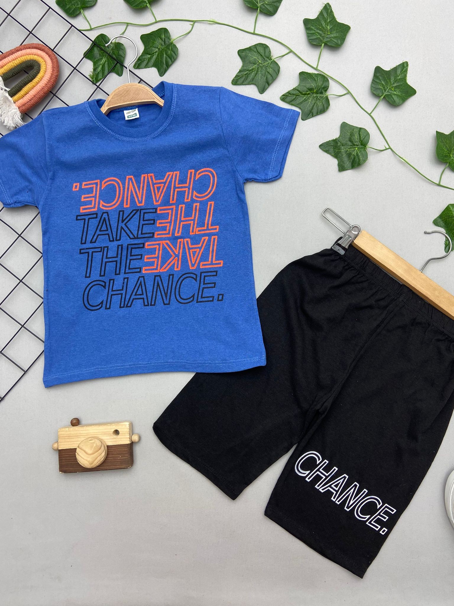 CHANCE YAZILI ERKEK ÇOCUK TAKIM