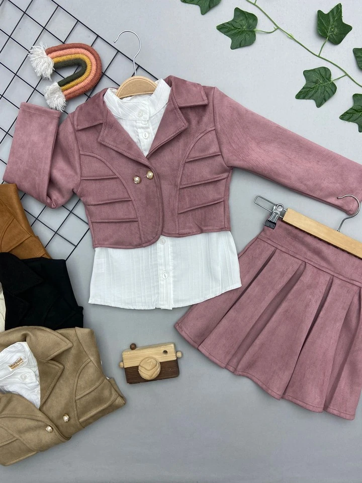 BLAZER CEKETLİ KIZ ÇOCUK TAKIM
