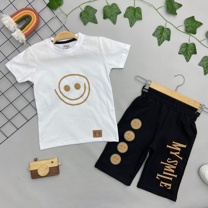 EMOJİ BASKILI ERKEK ÇOCUK TAKIM