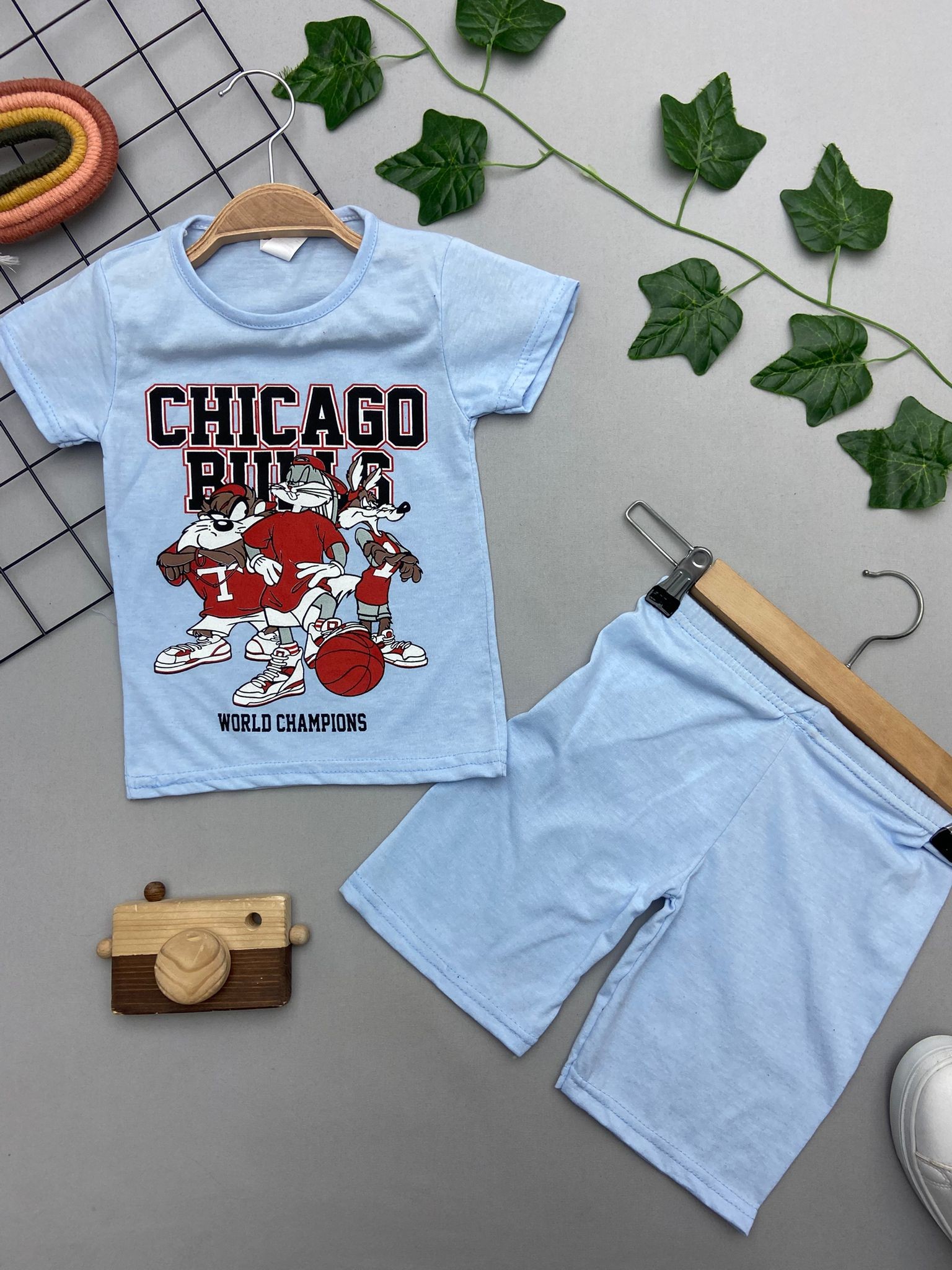CHICAGO YAZILI ERKEK COCUK TAKIM