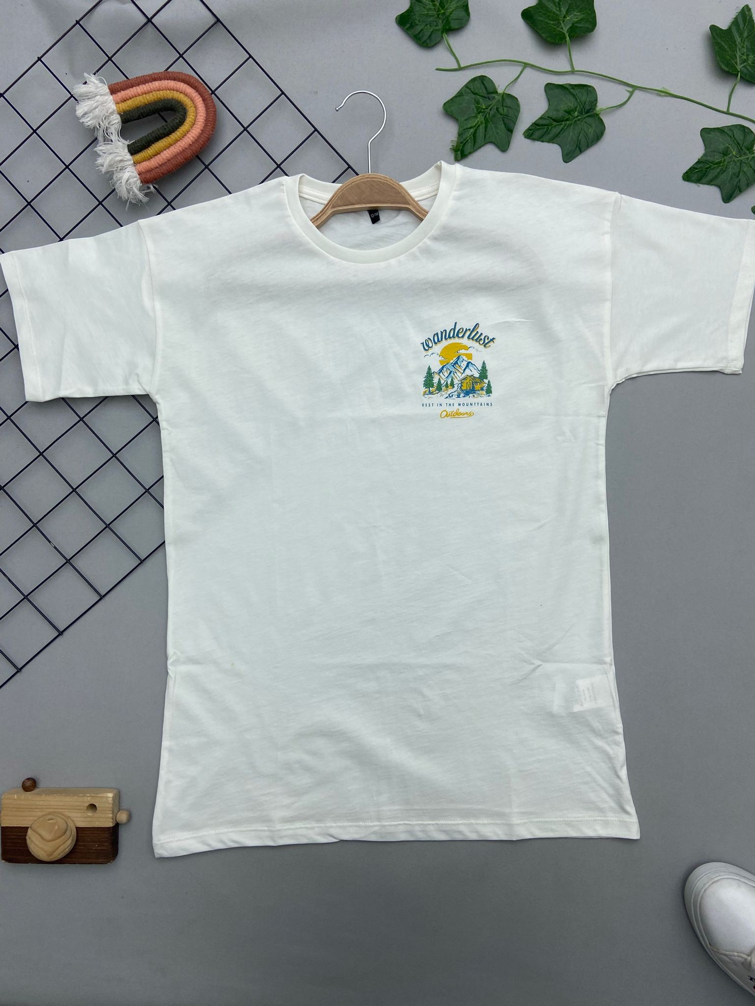 WANDERLUST YAZILI ERKEK UST