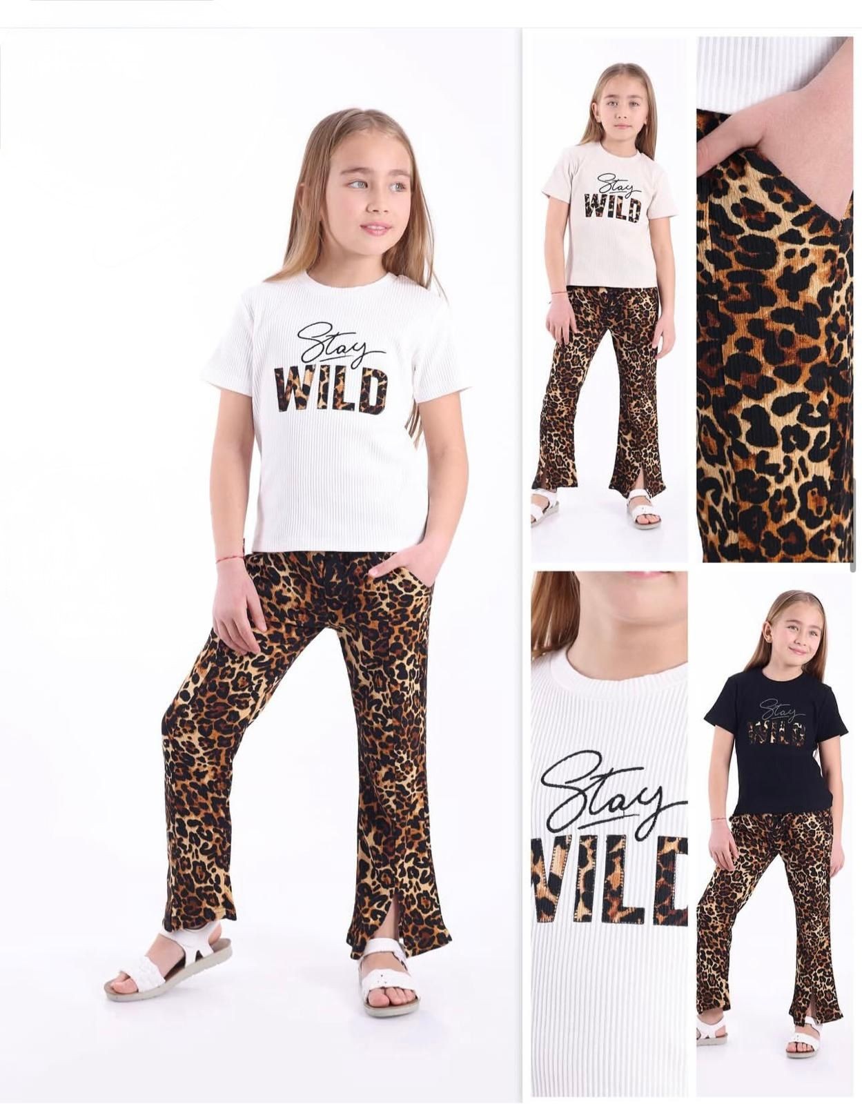 WILD YAZILI KIZ COCUK TAKIM