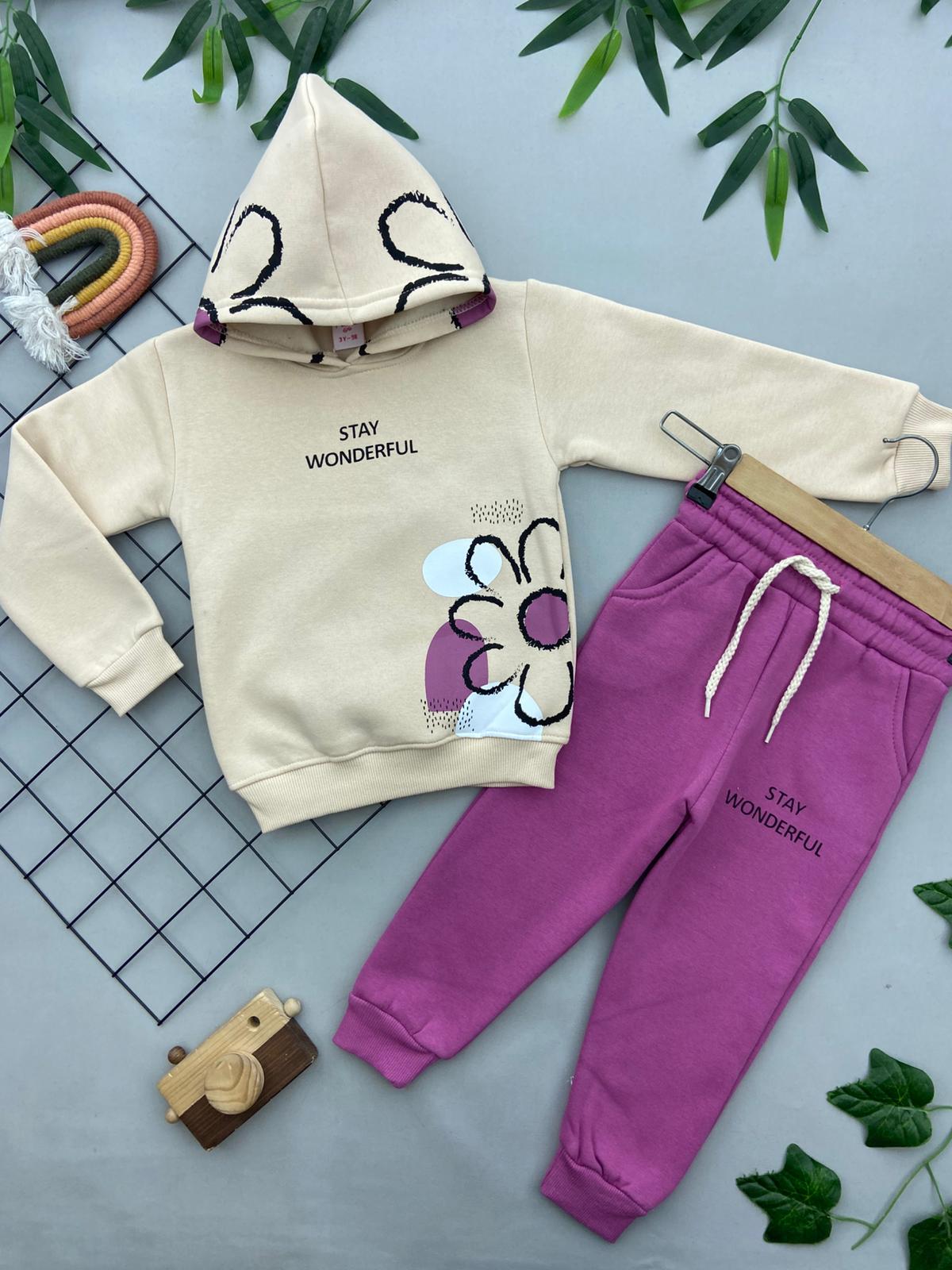 WONDERFUL YAZILI KIZ COCUK TAKIM