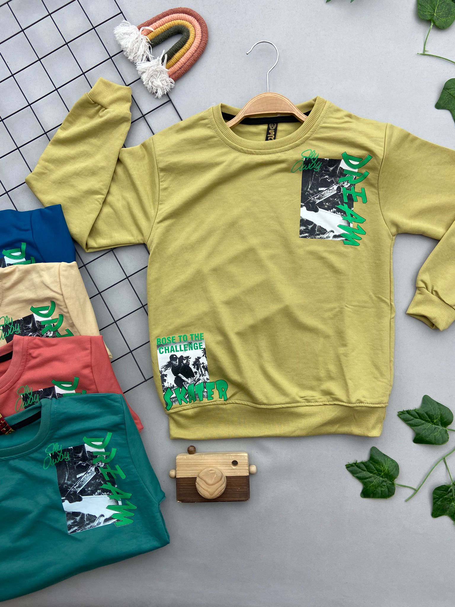 DREAM YAZILI ERKEK COCUK SWEATSHIRT