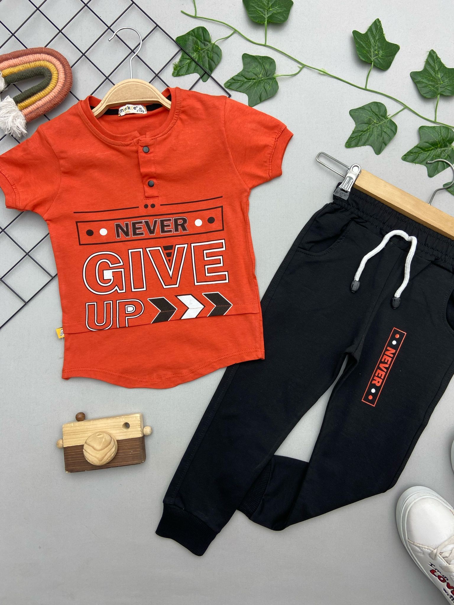 ⭐ GIVE YAZILI ERKEK ÇOCUK TAKIM