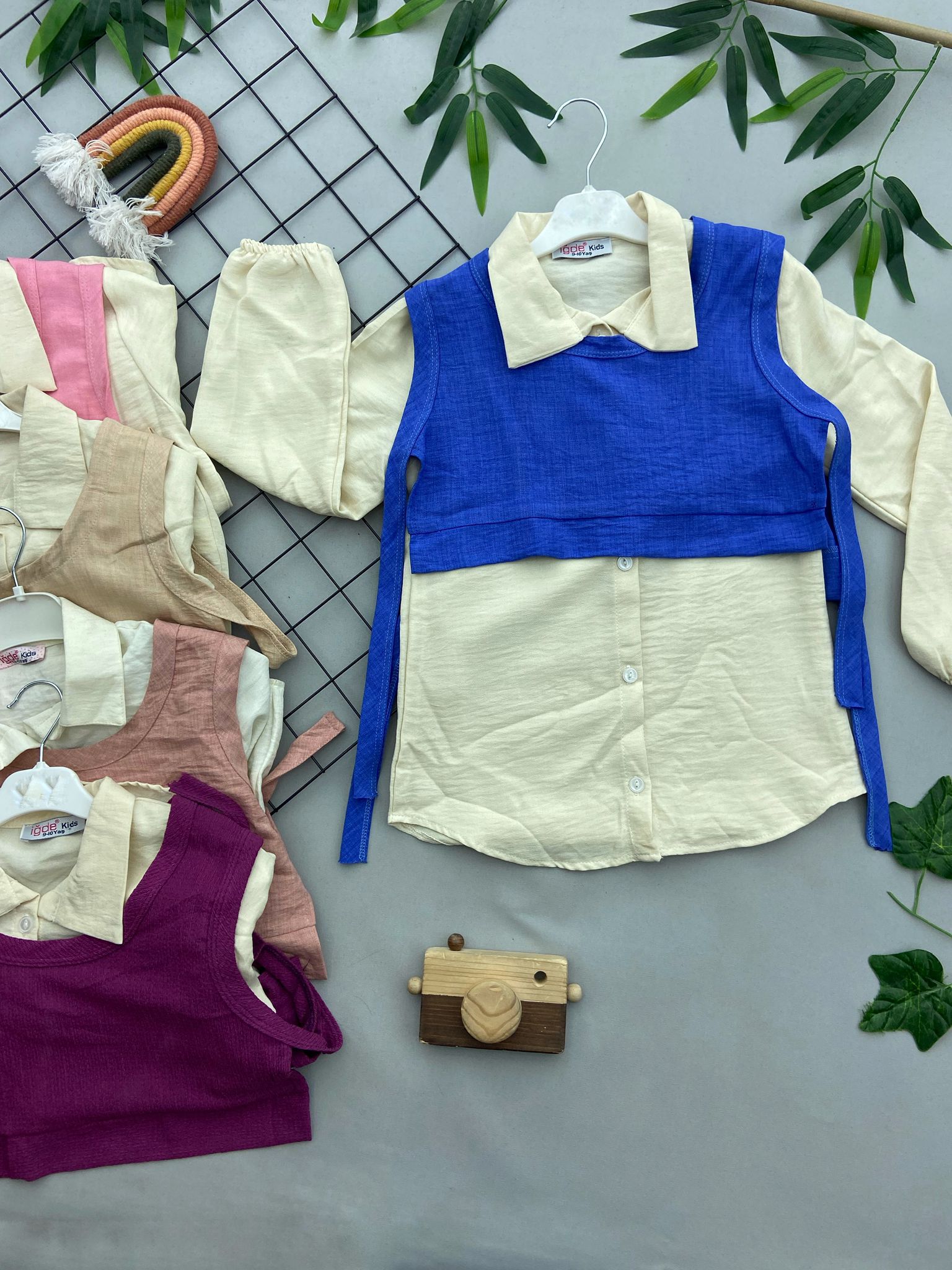 ⭐ CROP DETAYLI KIZ COCUK UST