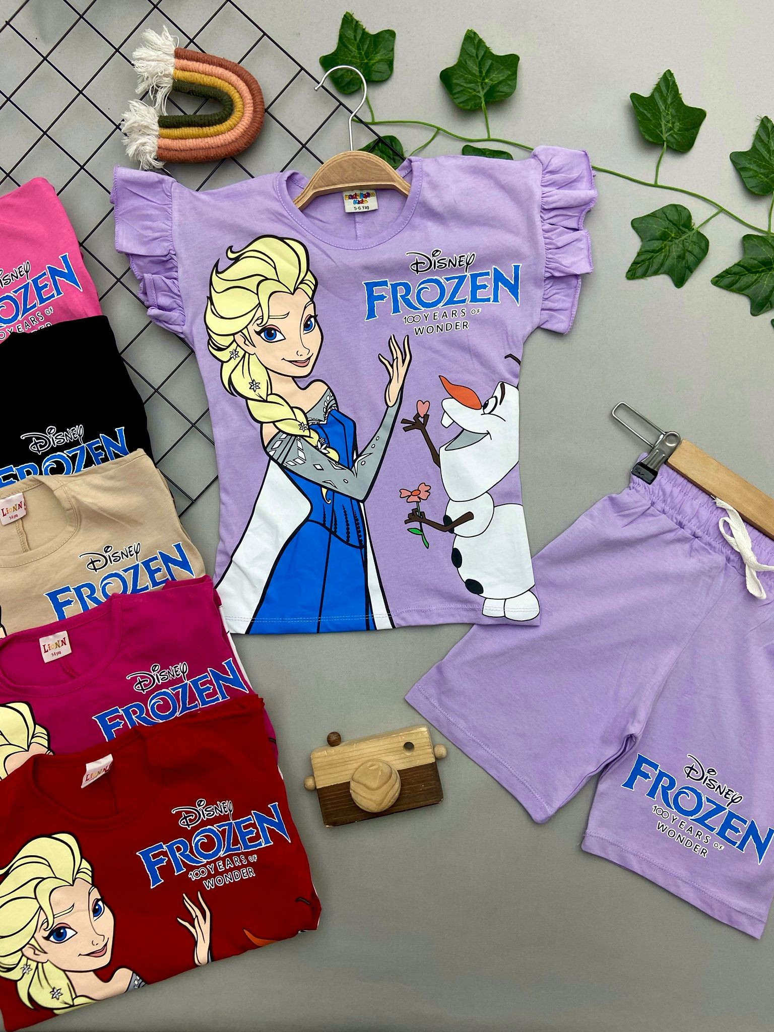 FROZEN YAZILI KIZ COCUK TAKIM
