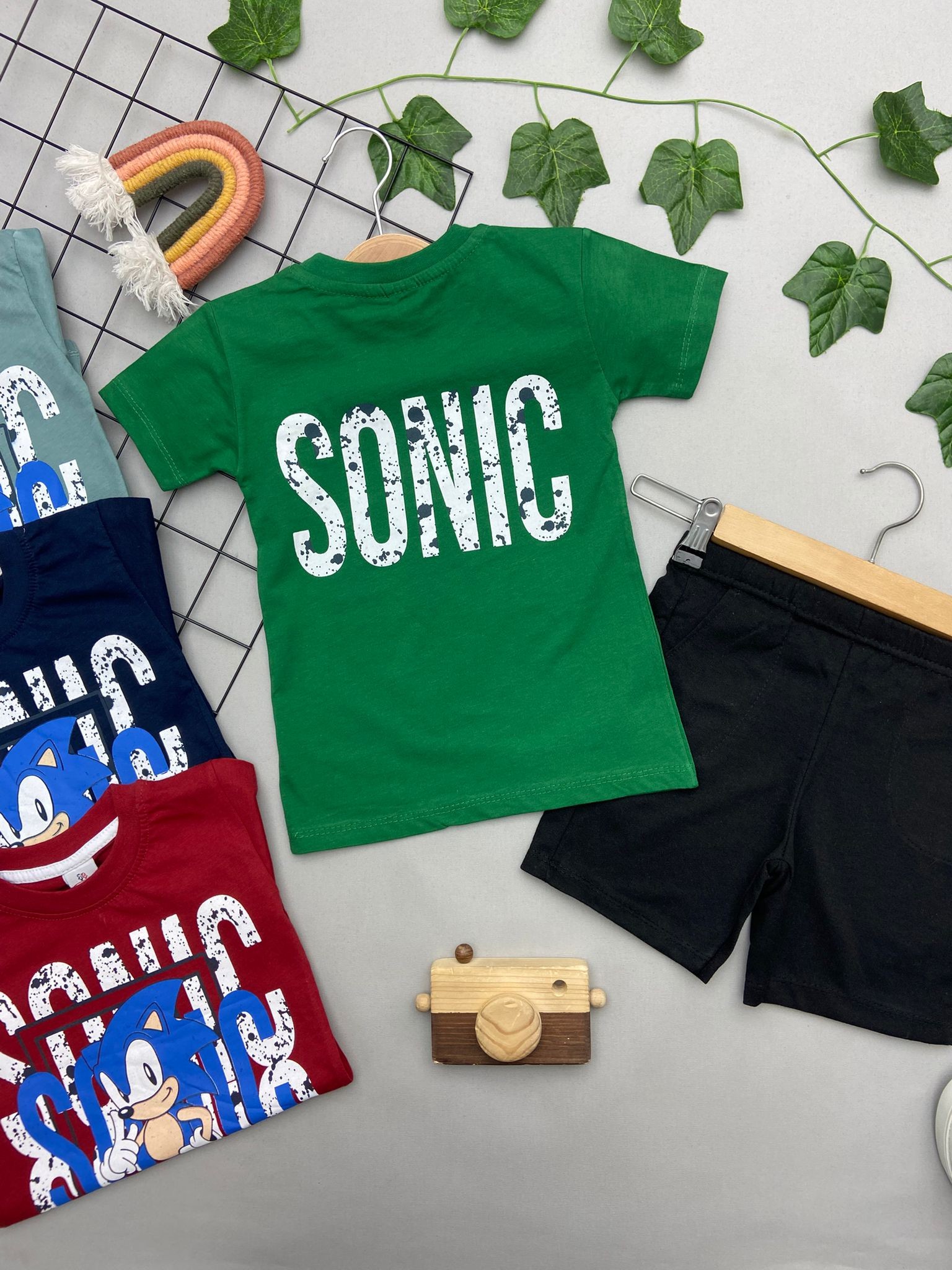 SONIC BASKILI ERKEK COCUK TAKIM