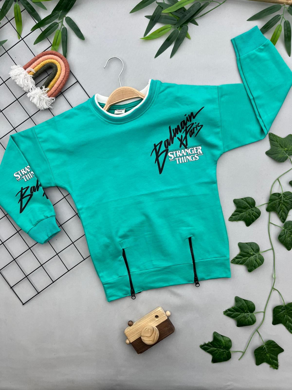 STRANGER YAZILI ERKEK COCUK SWEATSHIRT