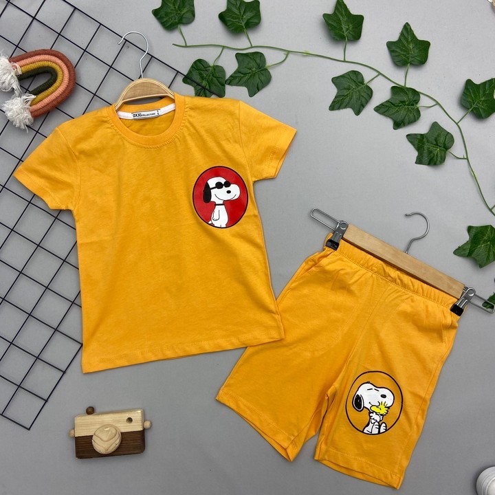 SNOOPY YAZILI ERKEK ÇOCUK TAKIM