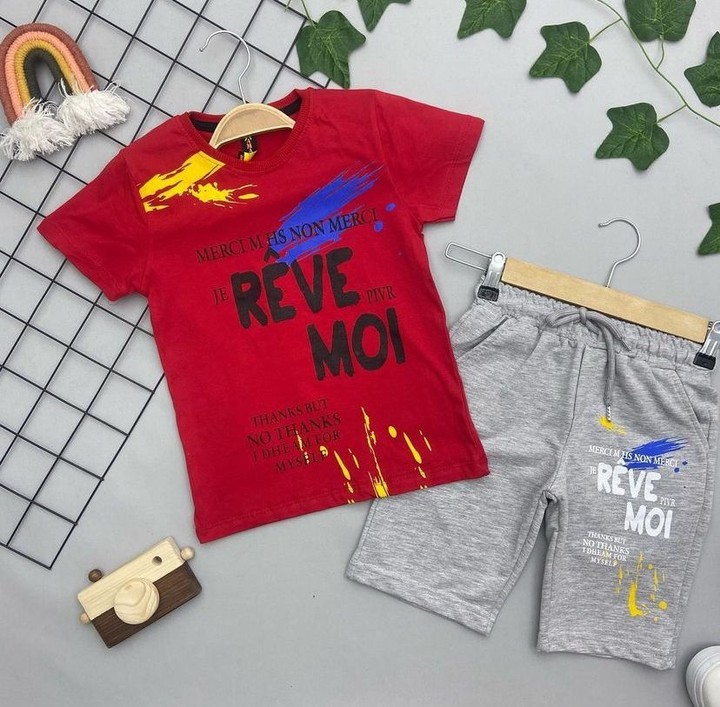 ⭐ REVEMO YAZILI ERKEK ÇOCUK TAKIM
