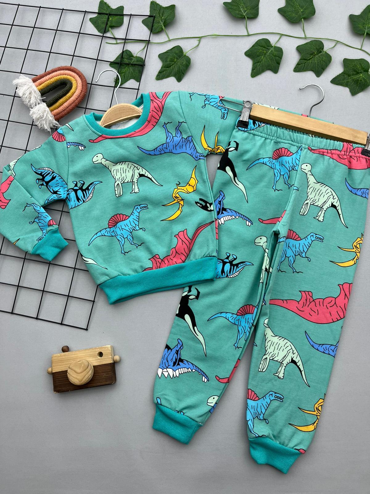 DINOZOR BASKILI ERKEK COCUK TAKIM