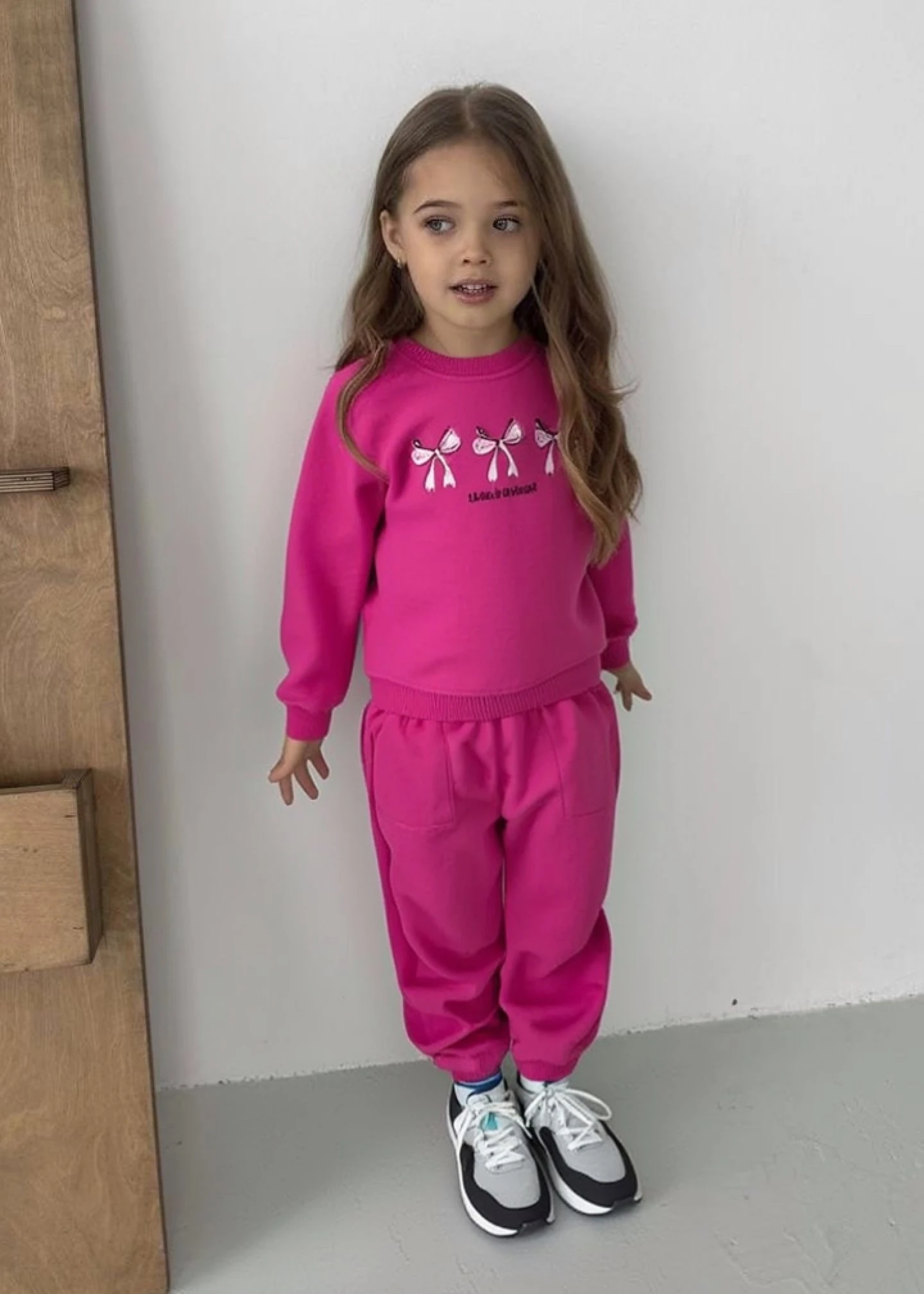 KURDALE DETAYLI KIZ ÇOCUK TAKIM