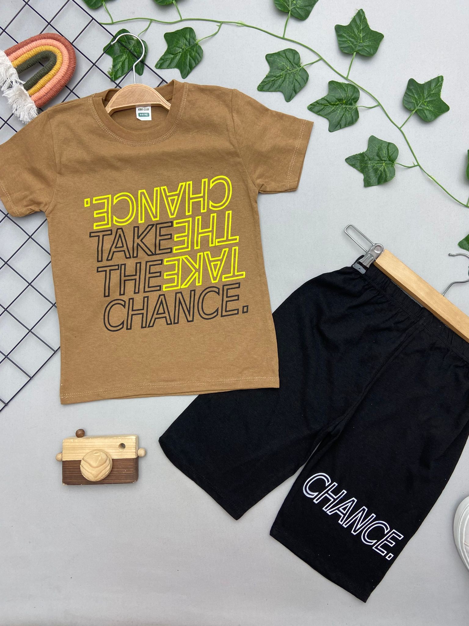 CHANCE YAZILI ERKEK ÇOCUK TAKIM