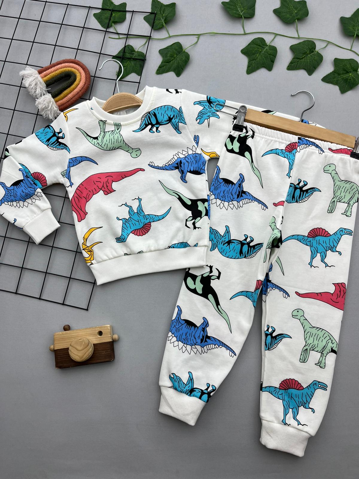 DINOZOR BASKILI ERKEK COCUK TAKIM