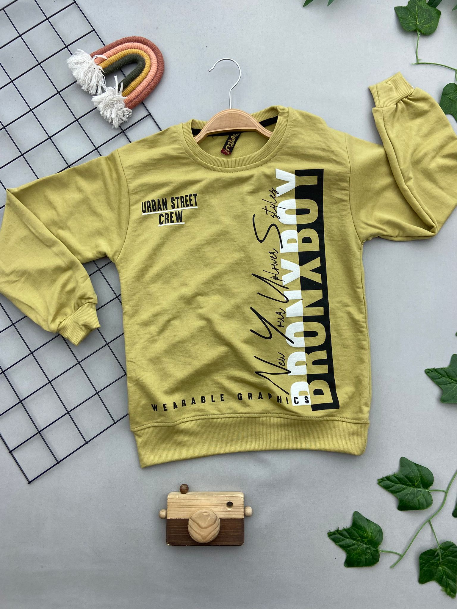 BRONX YAZILI ERKEK COCUK SWEATSHIRT