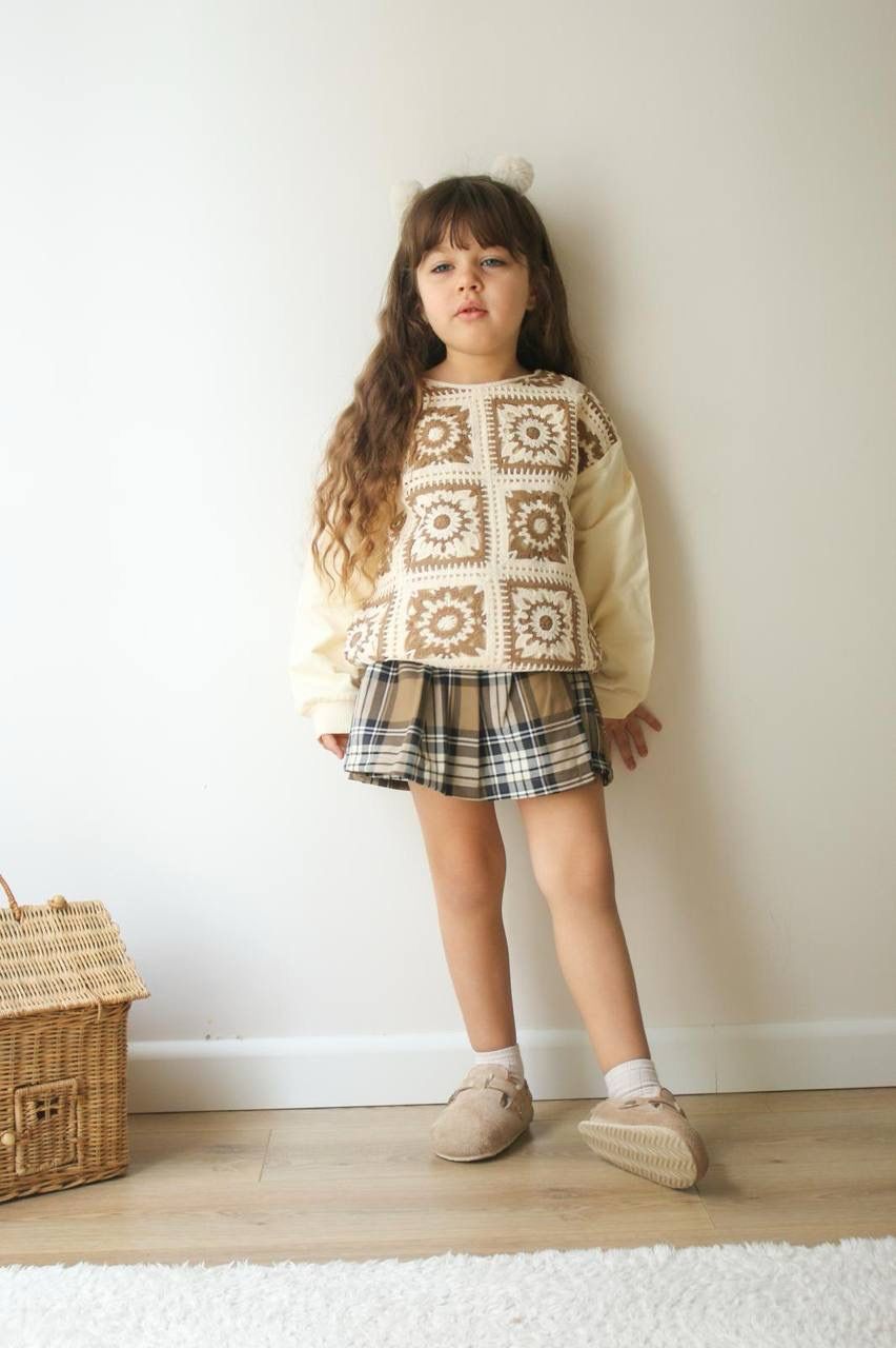 ⭐ ÖRGÜ İŞLEMEM DETAYLI KIZ ÇOCUK TAKIM