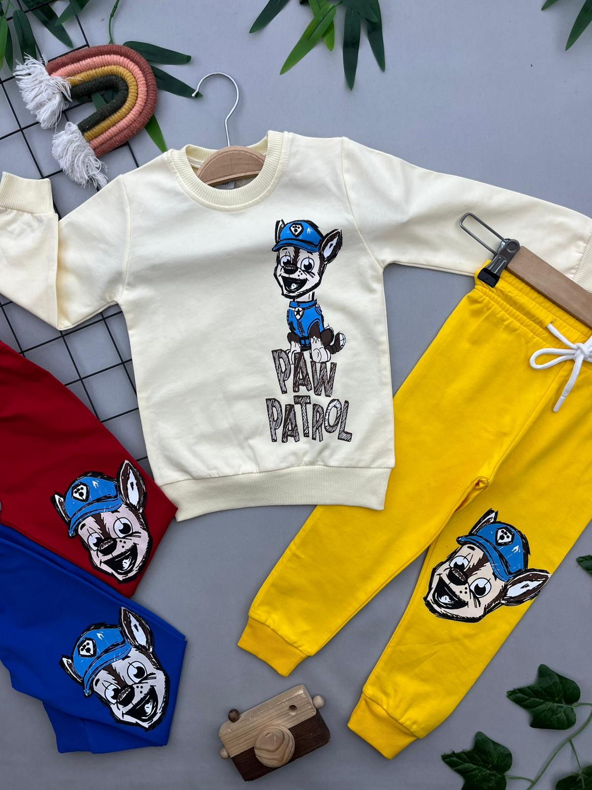 PAW PATROL YAZILI ERKEK COCUK TAKIM