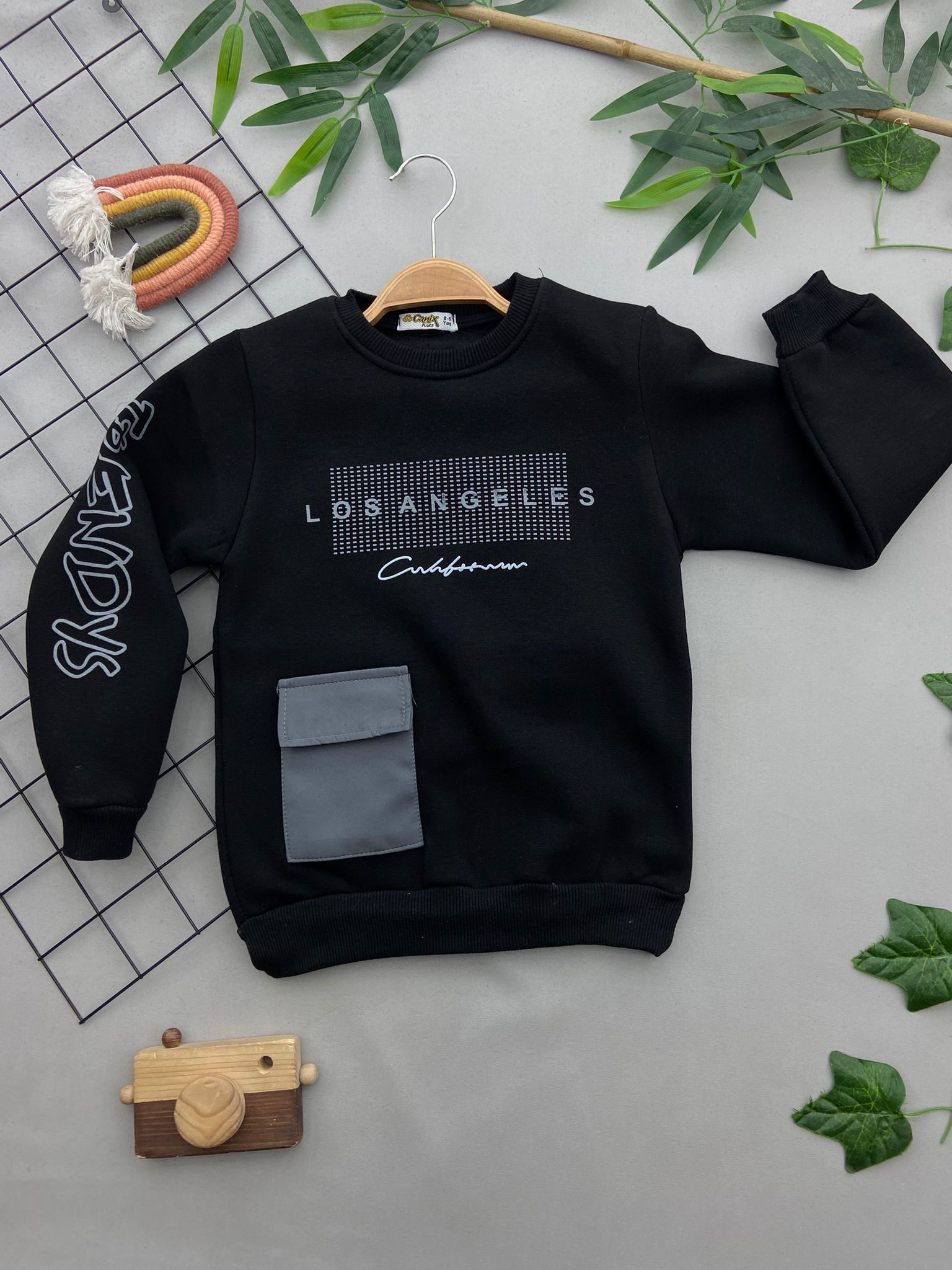 LOS ANGELES YAZILI ERKEK COCUK SWEAT