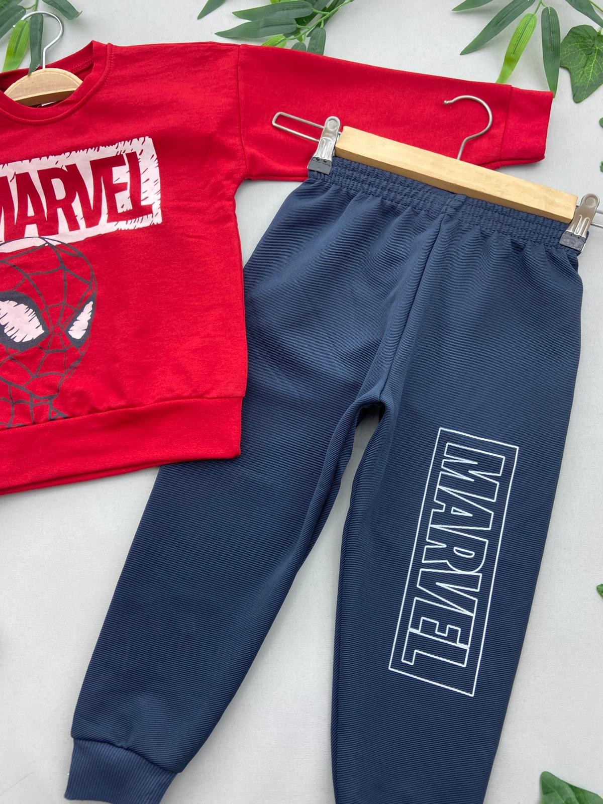 MARVEL BASKILI ERKEK COCUK TAKIM