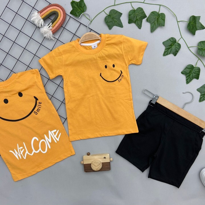 SMILE BASKILI ERKEK ÇOCUK TAKIM