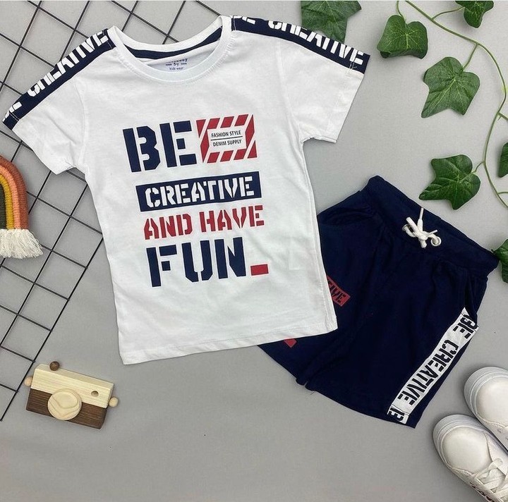 ⭐ CREATIVE YAZILI ERKEK ÇOCUK TAKIM