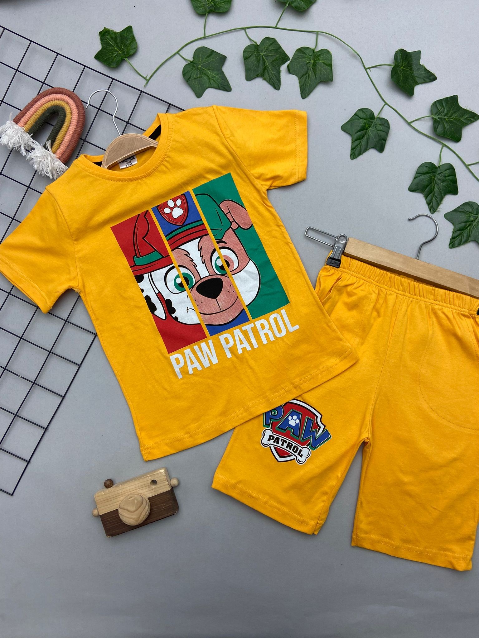 PAW PATROLL YAZILI ERKEK ÇOCUK TAKIM