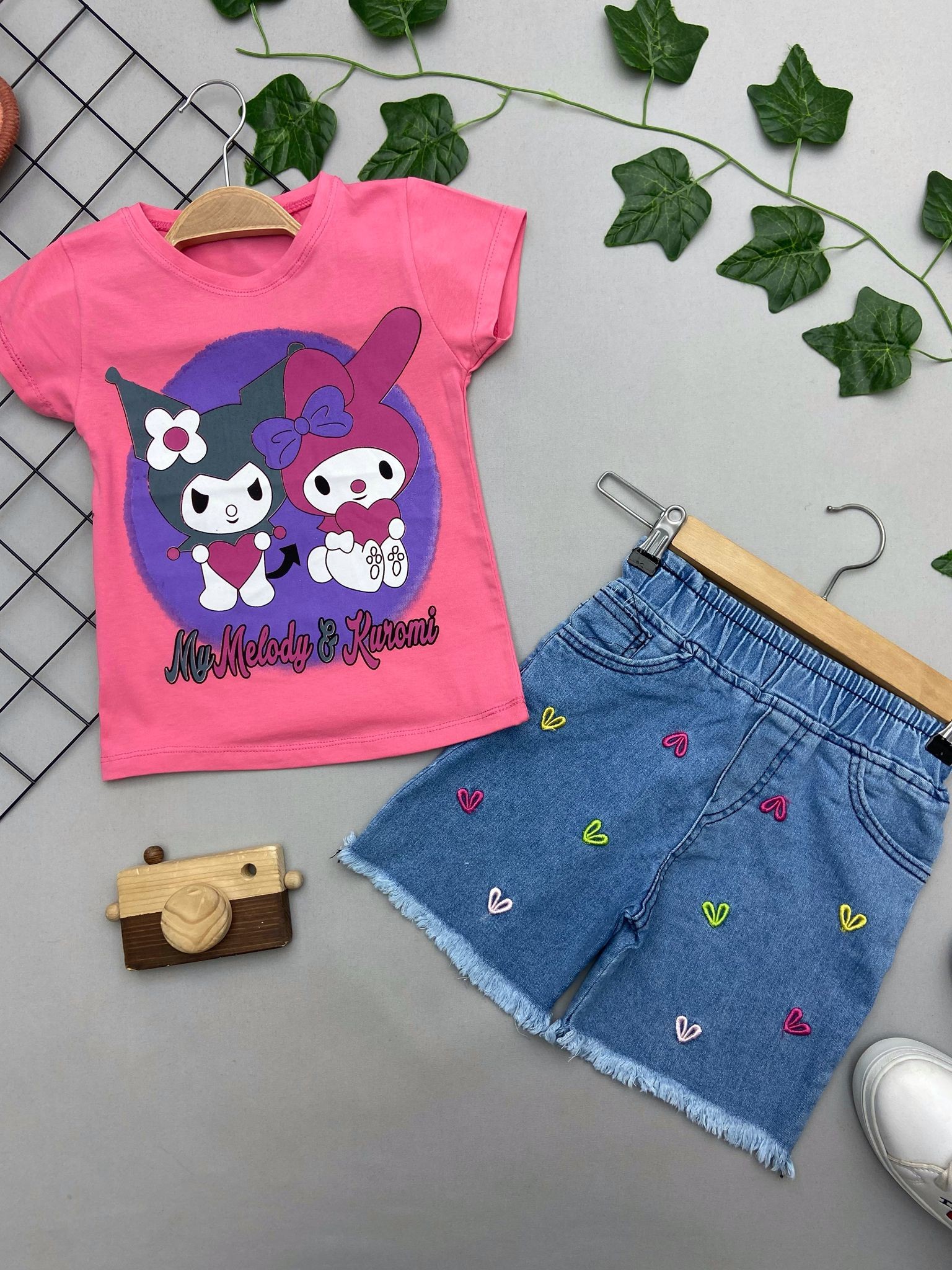 KUROMI BASKILI KIZ COCUK TAKIM
