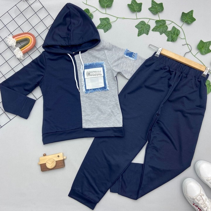 CEP DETAYLI UNISEX ÇOCUK TAKIM