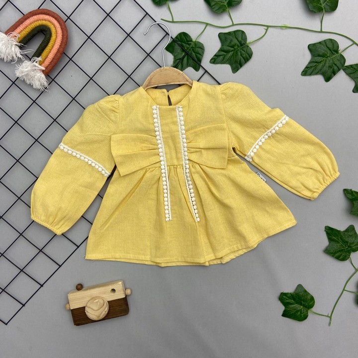 ⭐ BÜYÜK KURDALE DETAYLI KIZ BEBEK ELBİSE