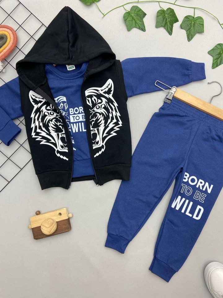WILD YAZILI ERKEK ÇOCUK TAKIM