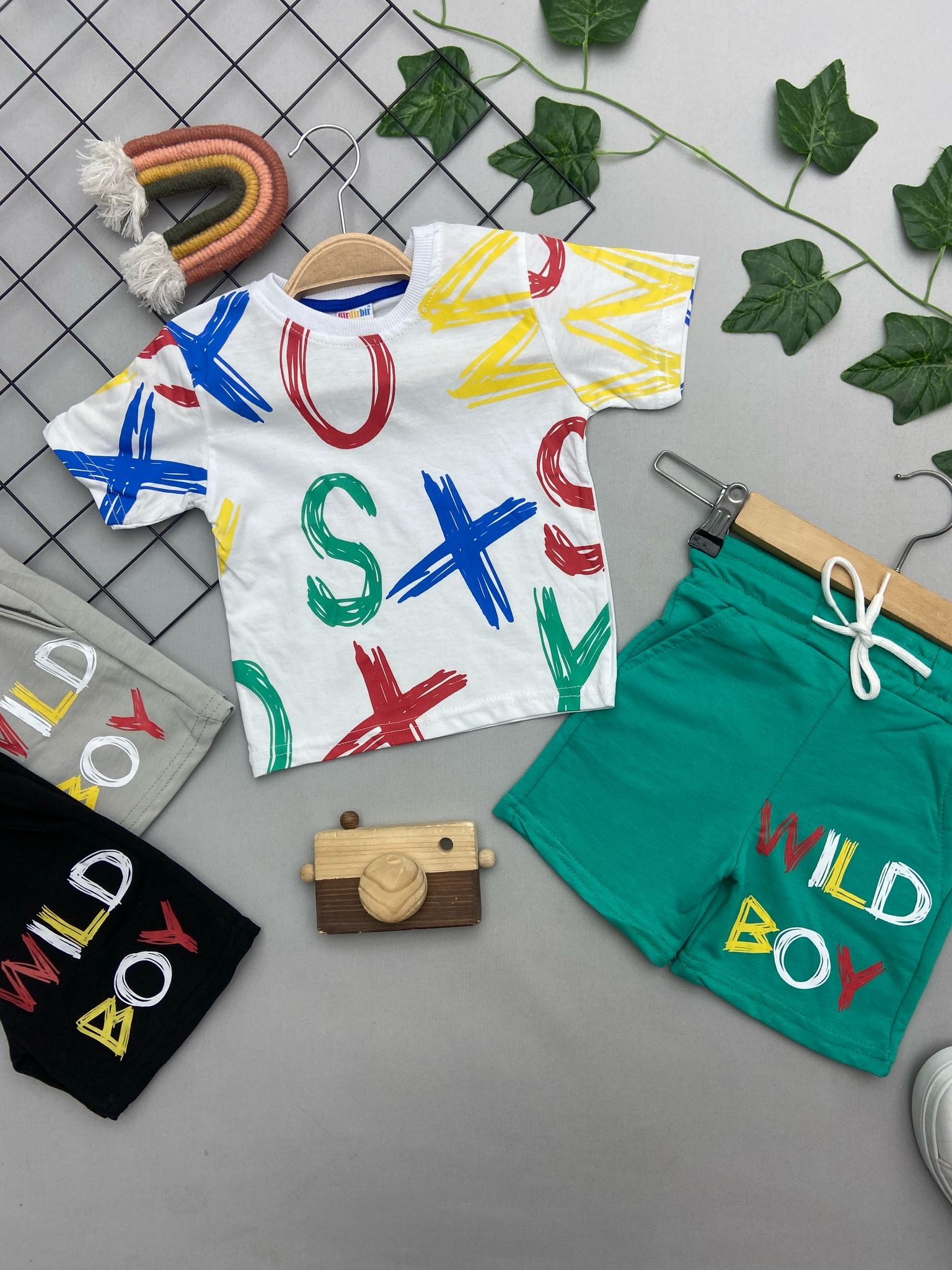 WILD BOY YAZILI ERKEK ÇOCUK TAKIM