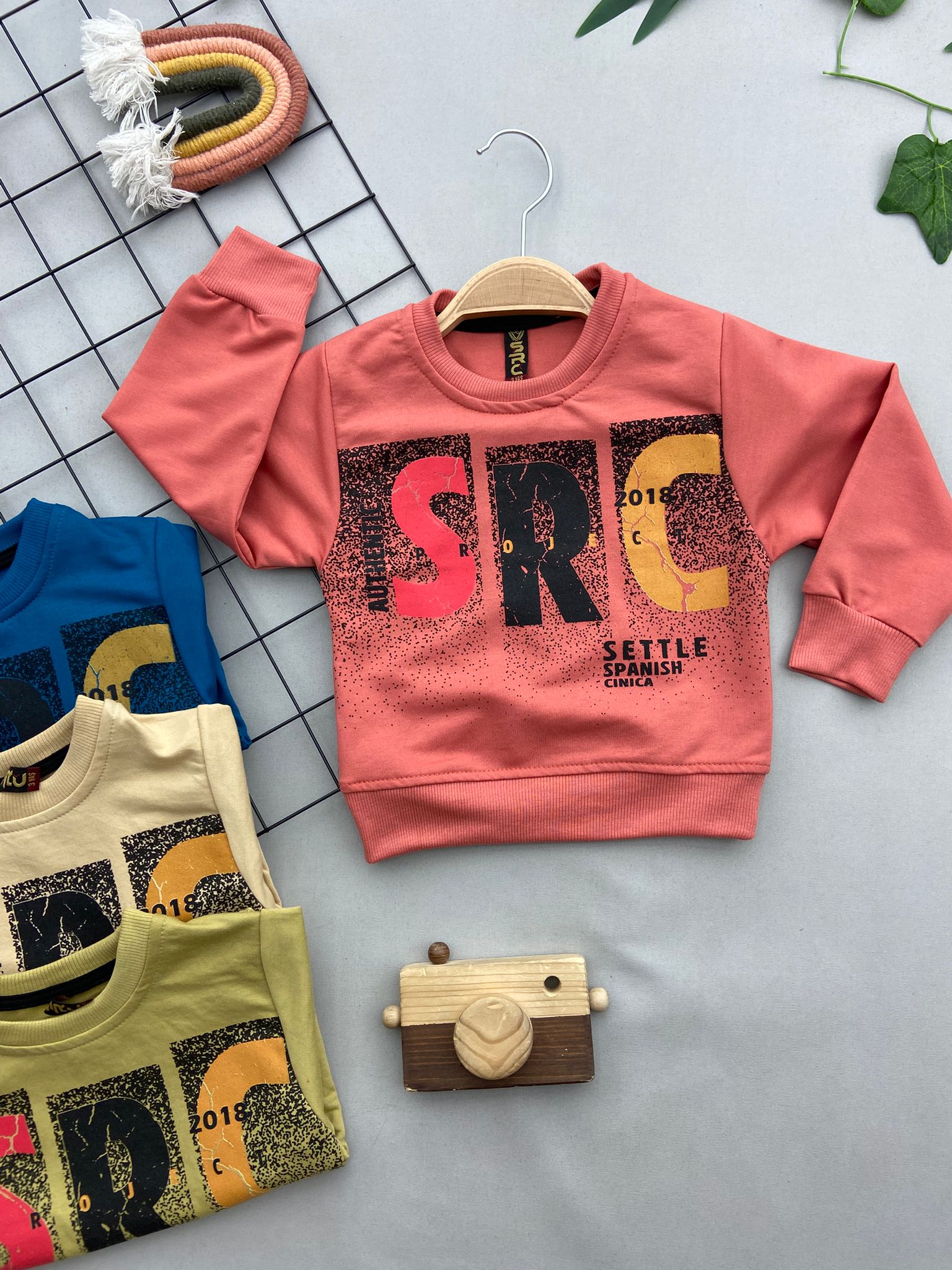 SRC YAZILI ERKEK COCUK SWEATSHIRT