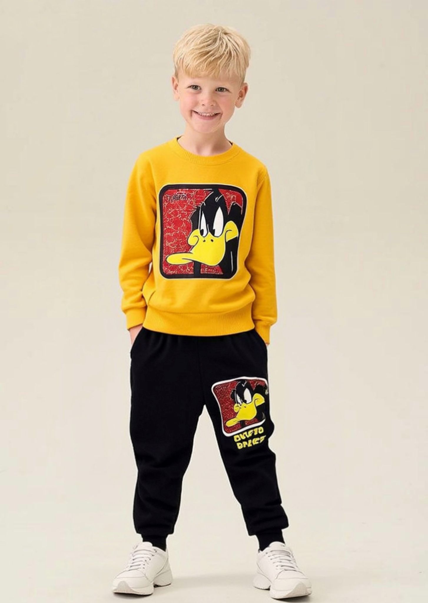 DAFFY DUCK BASKILI ERKEK ÇOCUK TAKIM