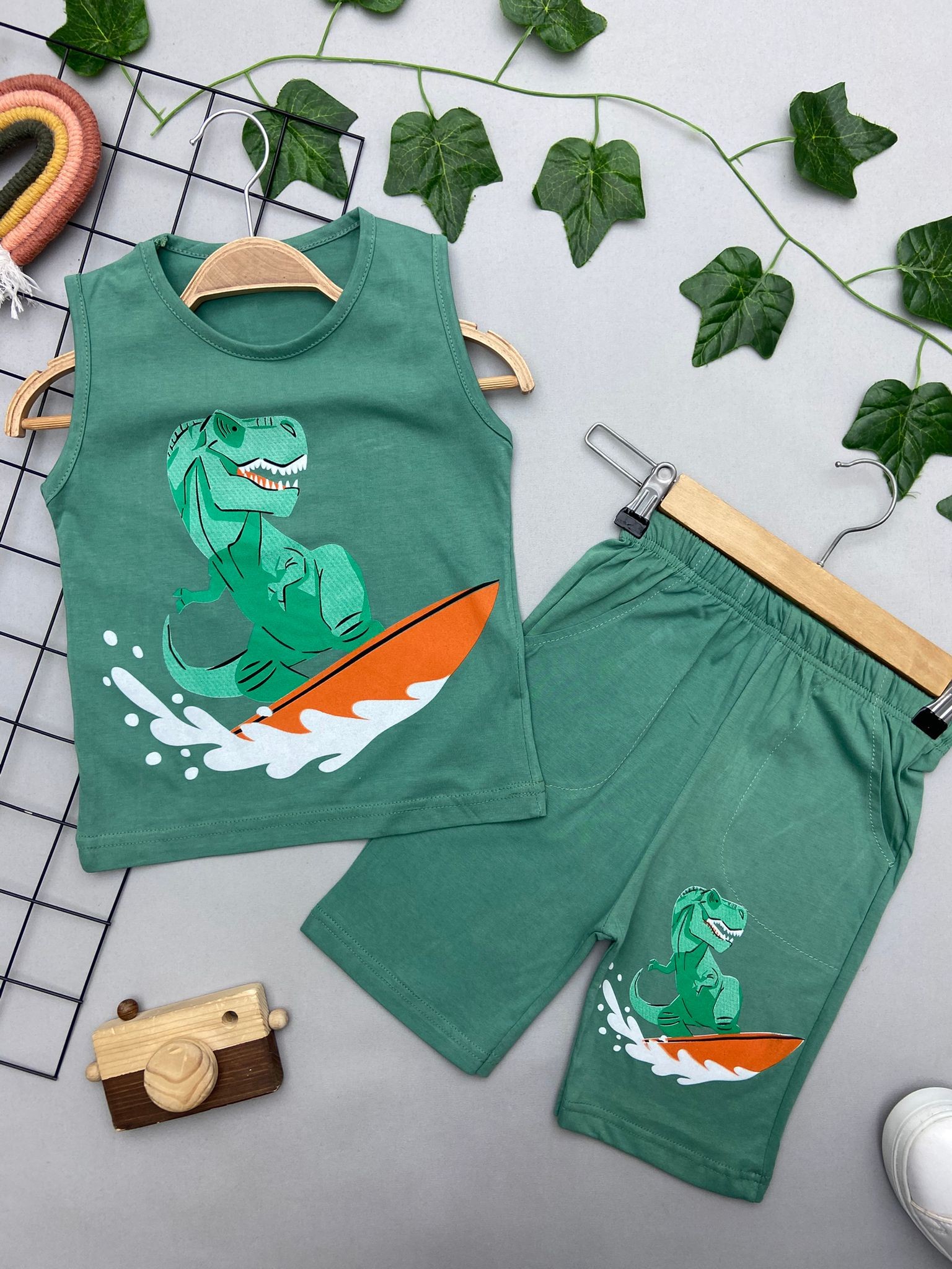 DINAZOR SURF BASKILI ERKEK ÇOCUK TAKIM