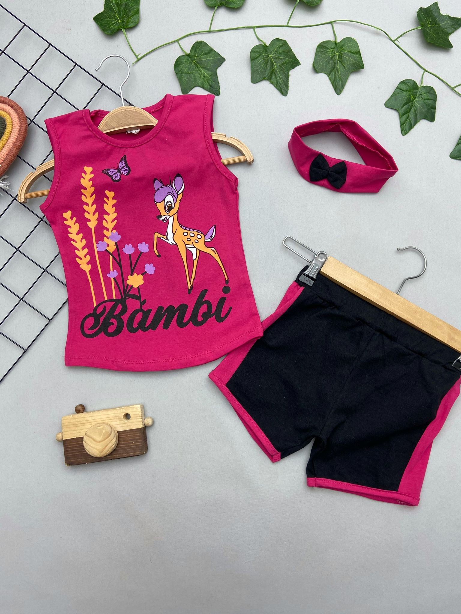 BAMBİ BASKILI KIZ COCUK TAKIMM