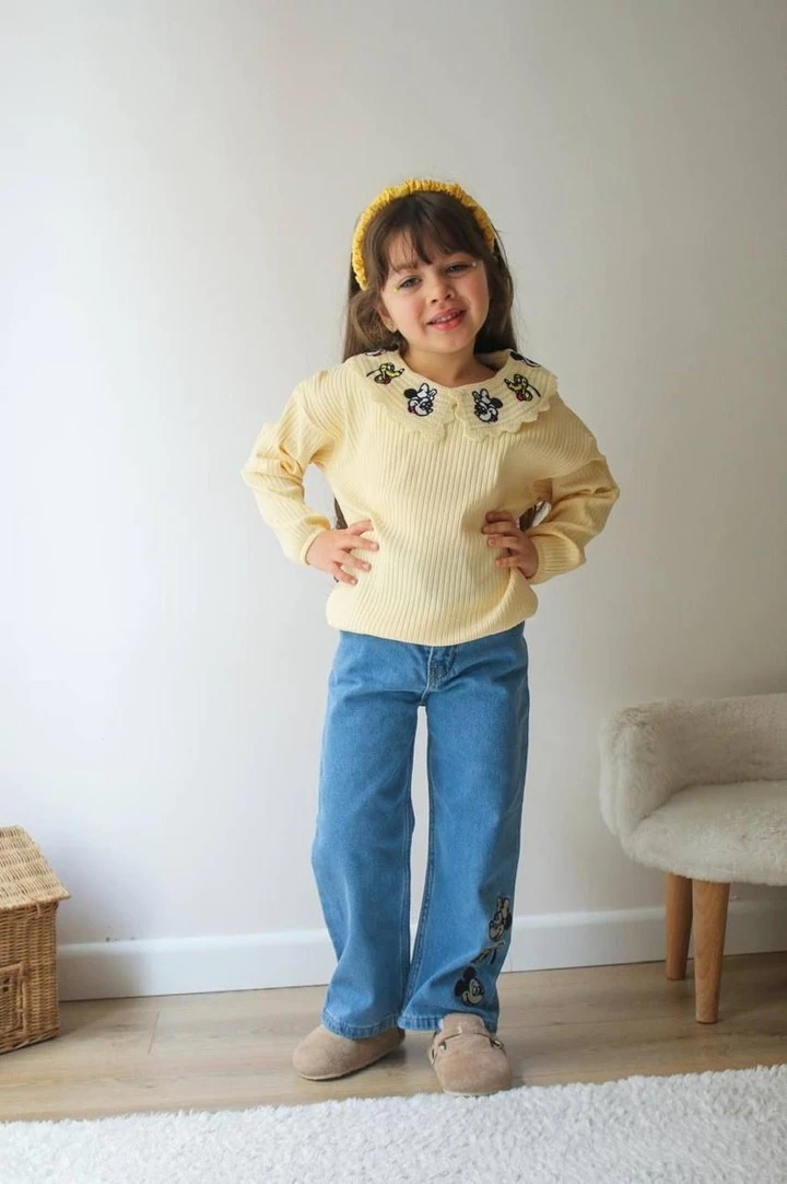 ⭐ YAKA MİCKEY İŞLEMELİ KIZ ÇOCUK TAKIM