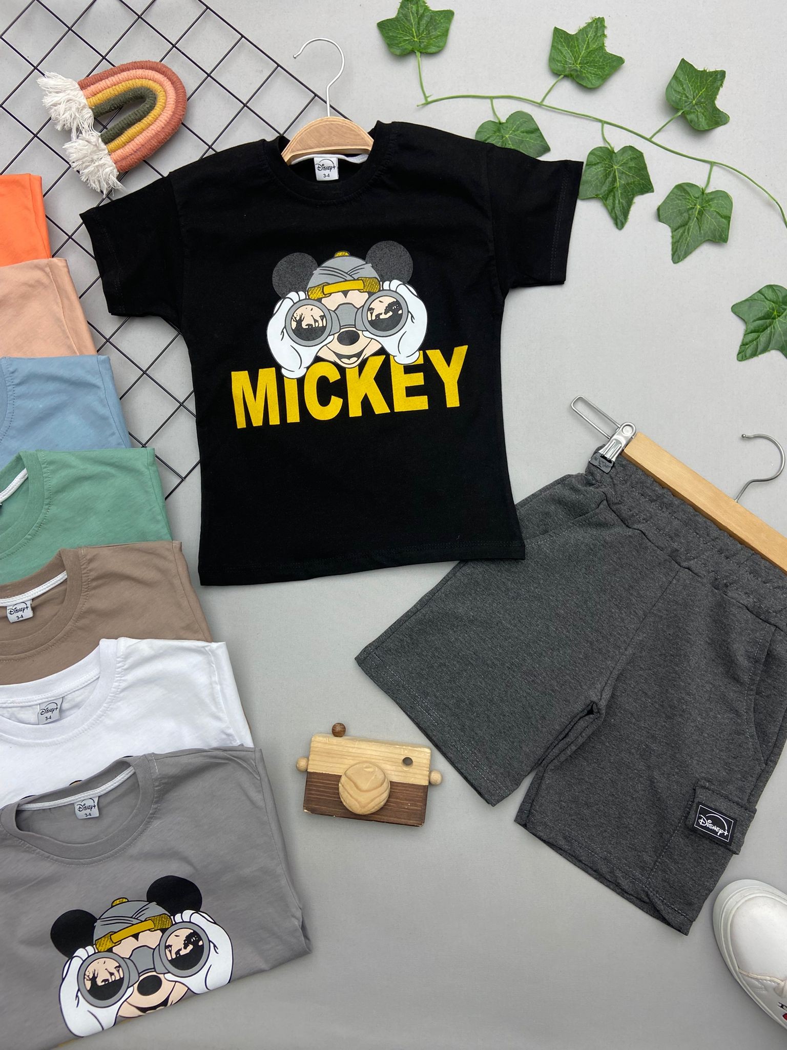 MICKEY YAZILI ERKEK COCUK TAKIM