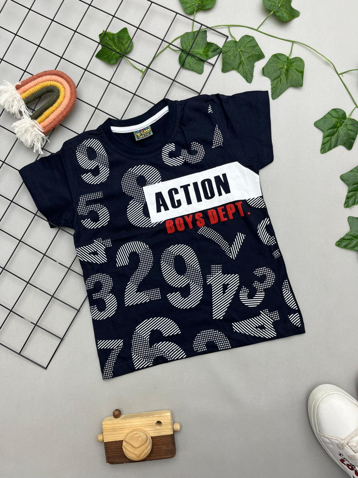 ⭐ ACTION YAZILI ERKEK COCUK ÜST