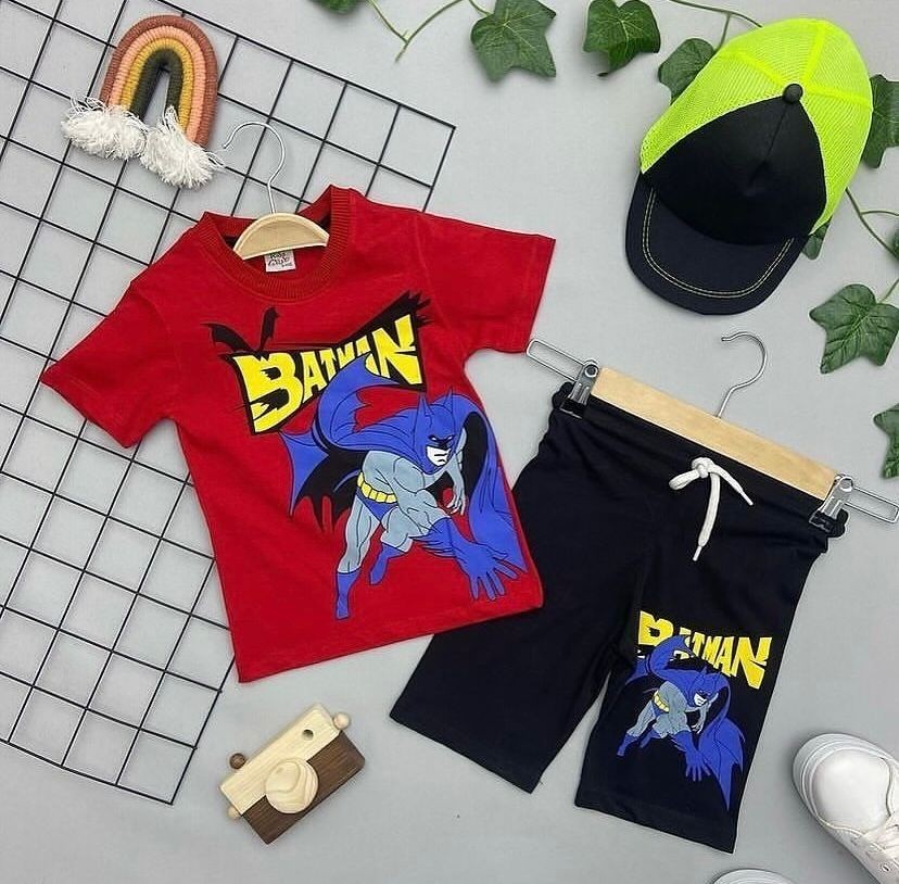 BATMAN YAZILI ERKEK COCUK TAKIM