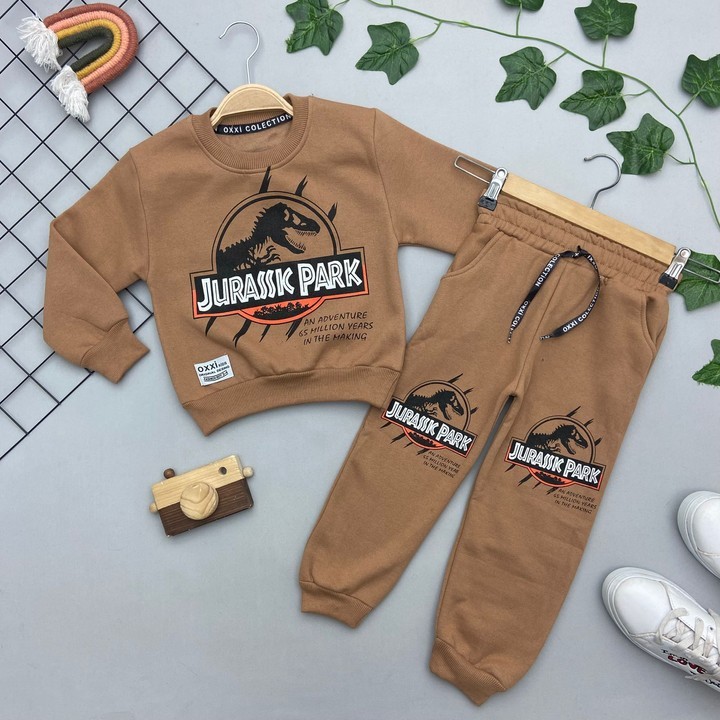 ⭐ JURASSIC YAZILI ERKEK ÇOCUK TAKIM