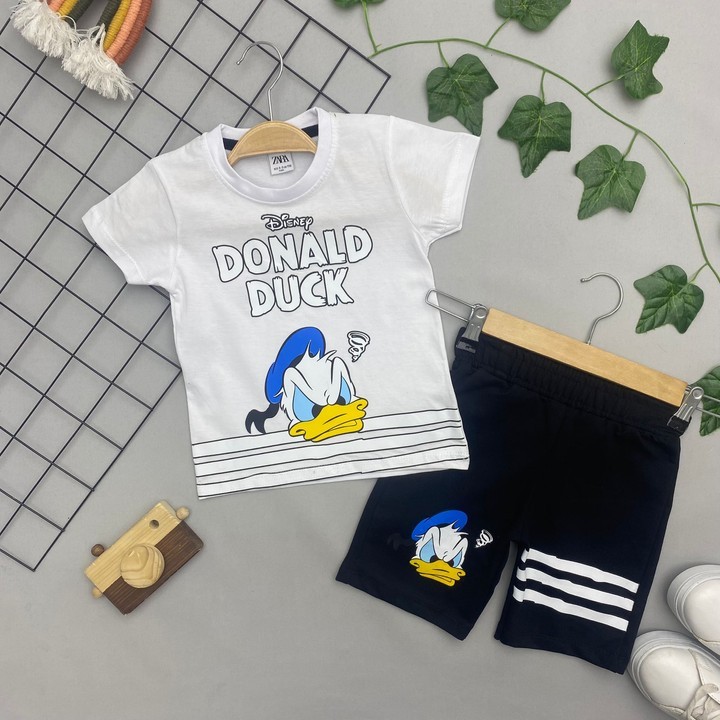 ⭐ DONALD DUCK BASKILI ERKEK ÇOCUK TAKIM