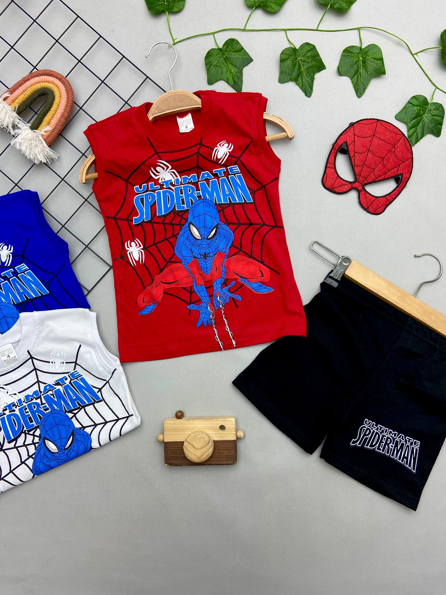SPIDERMAN BASKILI ERKEK COCUK TAKIM