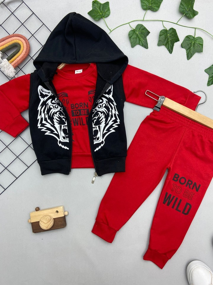 WILD YAZILI ERKEK ÇOCUK TAKIM
