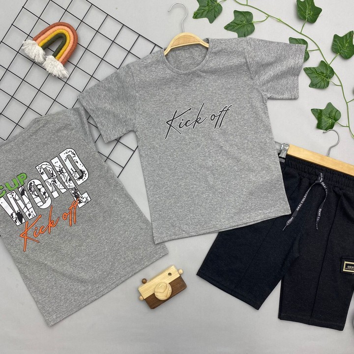 KİCK OFF YAZILI ERKEK ÇOCUK TAKIM