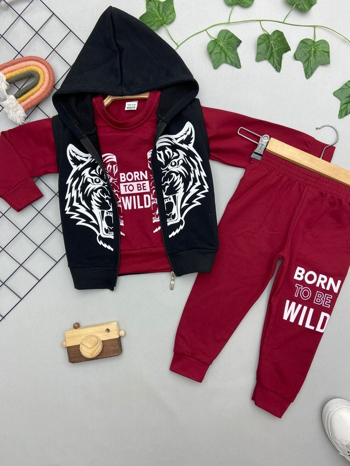 WILD YAZILI ERKEK ÇOCUK TAKIM