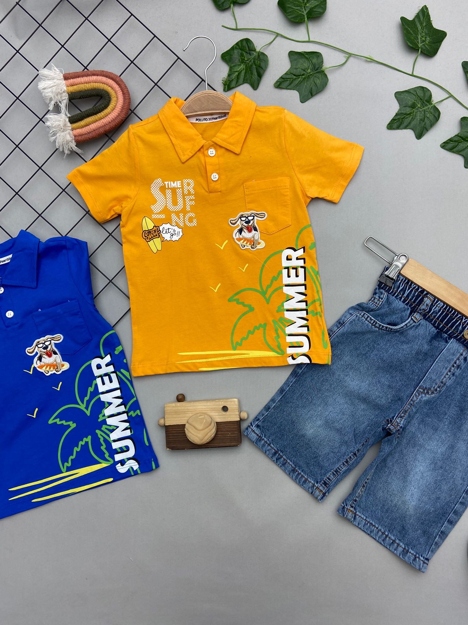 SUMMER YAZILI ERKEK COCUK TAKIM